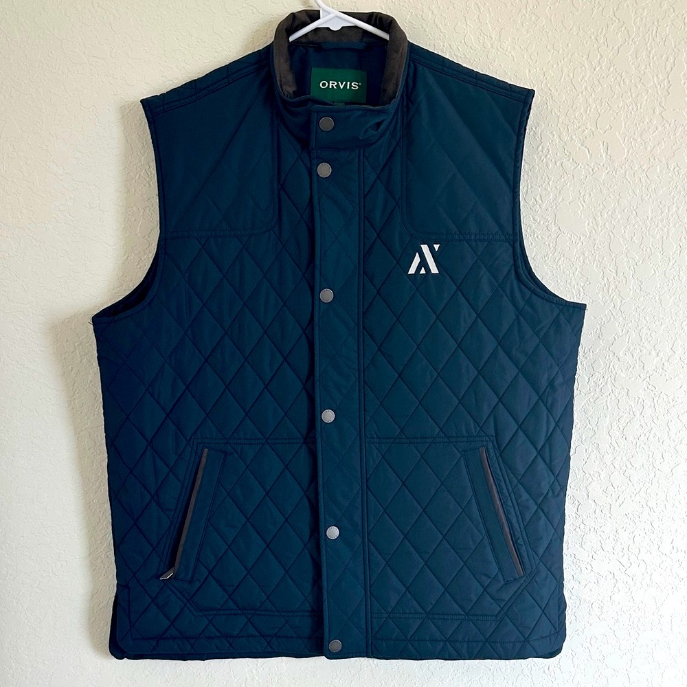 Orvis Men's Dark Blue Quilted Vest